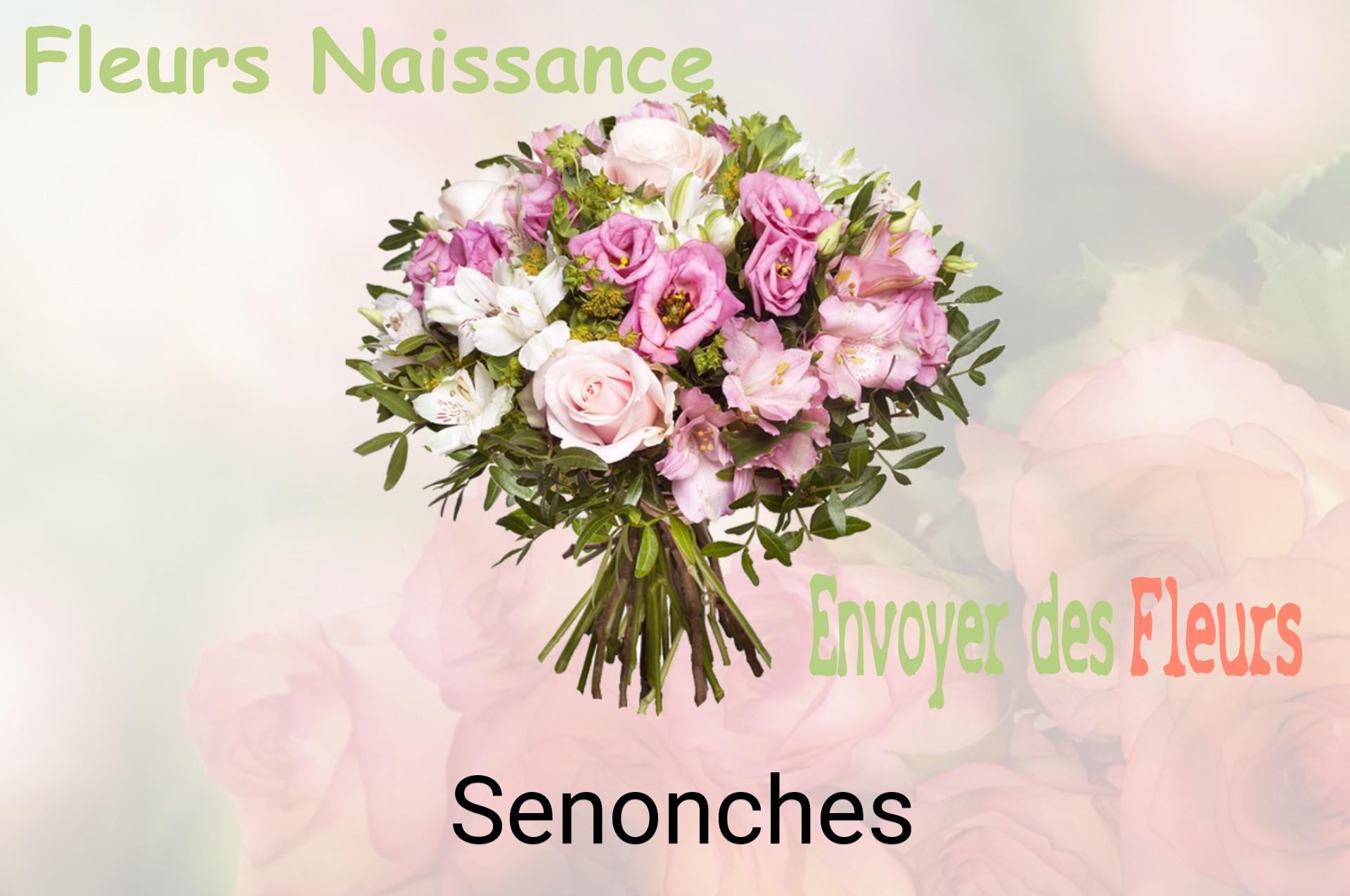 Bouquet de fleurs de naissance livré à Senonches